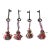 4 PCS Antique Keys With Colourful Tassels For Sale