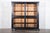 Circa 1880 Large English 19thC Ebonised Pine Housekeepers Cabinet x2 W195 x D53.5 x H192.5 cm Bottom internal shelf depth...