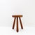 Wood Vintage Brutalist Tripod Stool in Wood, 1960 For Sale - Image 7 of 10