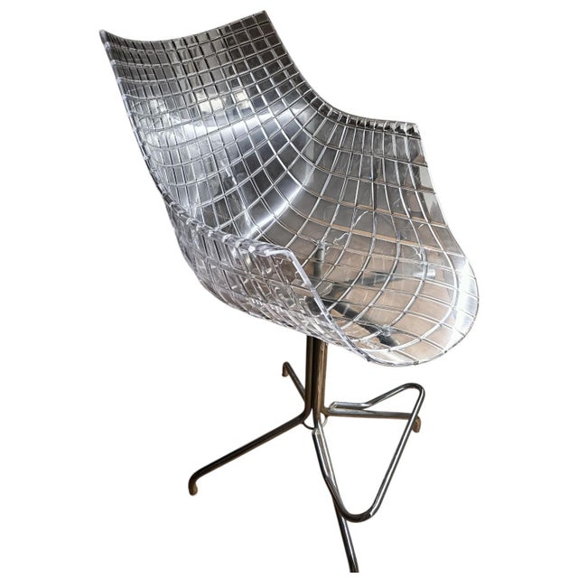 Stunning Meridiana Swivel Chair, designed by the acclaimed Christophe Pillet for the prestigious Italian brand Driade...
