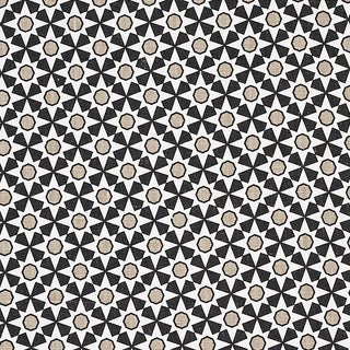 Schumacher Serendipity Fabric in Black & Taupe For Sale