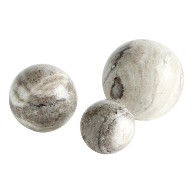 Jaqueline Marble Orbs St/3 For Sale