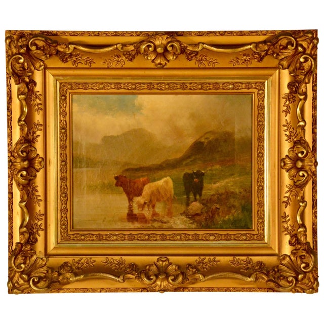 Oil on Canvas, Scottish Cattle For Sale - Image 9 of 9