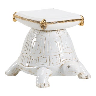 Turtle Ceramic Garden Seat For Sale