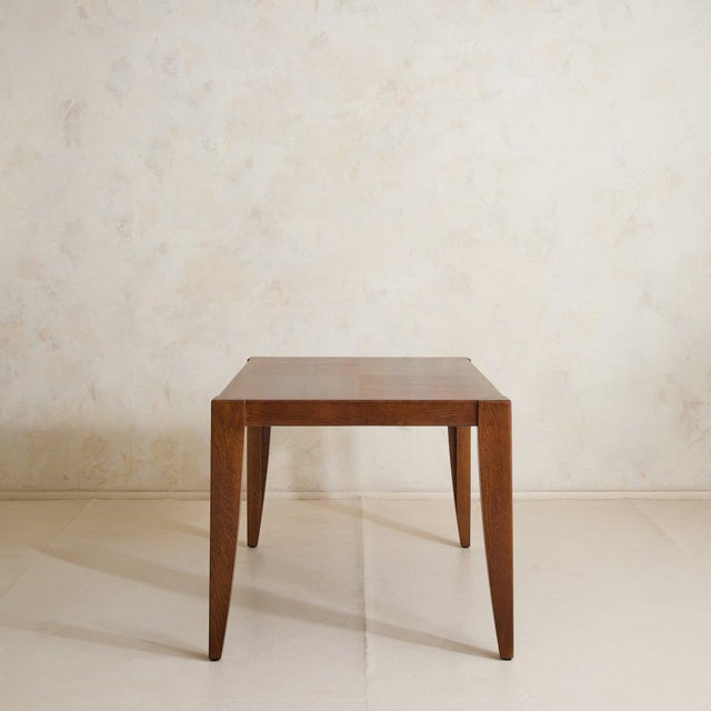 Vintage French Oak Rectangular Dining Table For Sale - Image 4 of 11