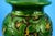 Antique Green Neo-Renaissance Vases in Relief by Vincenzo Corrente, 1890s, Set of 2 For Sale - Image 13 of 18
