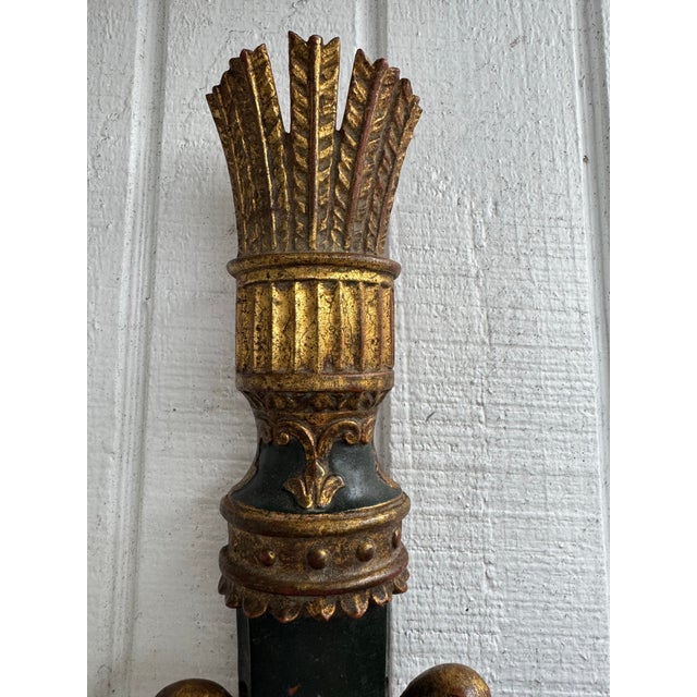 Bring timeless European elegance to your home with this handsome vintage Italian wall sconce in the classic Palladio...