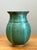 Vintage Speckled Green Ceramic Vase For Sale - Image 12 of 12
