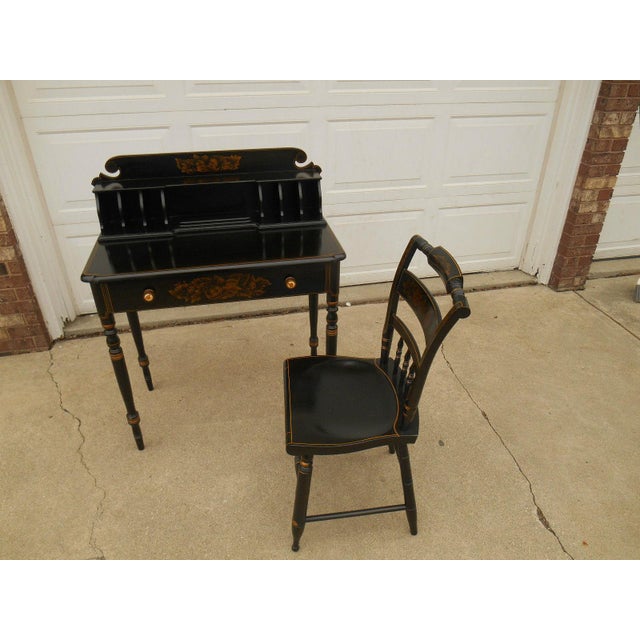 Vintage Hitchcock Desk With Matching Chair Chairish