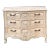 French Louis XVI Style Cerused Painted Commode / Chest With Carved Shell Motif For Sale