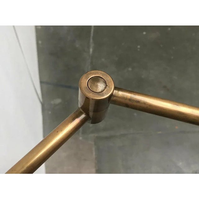 Mid-Century German Hollywood Regency Style Brass Wall Lamp Sconce by Florian Schulz for Interline, 1970s For Sale - Image 10 of 18