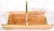 Vintage Oak and Brass Fireplace Log Wood Holder C. 1970/80's For Sale - Image 4 of 11