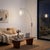 Contemporary Bloom Sphere Arc Lamp - Satin Nickel, White Satin Steel Shade, Dimmable, Modern Design For Sale - Image 3 of 6