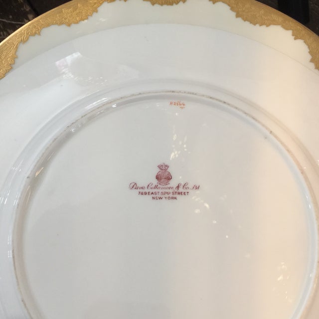 Minton Minton Gold Encrusted Dinner Plates, Davis Collamore New York, Pattern H2564 - Set of 7 For Sale - Image 4 of 12