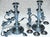 MOS2026Antique Silver Plated Three Arm English Candleabras - A Pair For Sale - Image 11 of 18