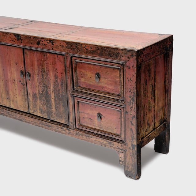 Chinese Peach Bloom Lacquer Coffer, C. 1920 For Sale In Chicago - Image 6 of 6