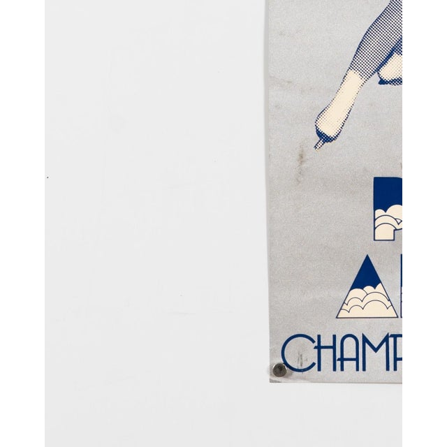 Paper World Figure Skating Championships 1973 Original Silkscreen Poster For Sale - Image 7 of 9