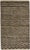 Hand-knotted Gabbeh wool rug featuring a field of earthy olive and taupe tones with layered tribal geometric motifs and...