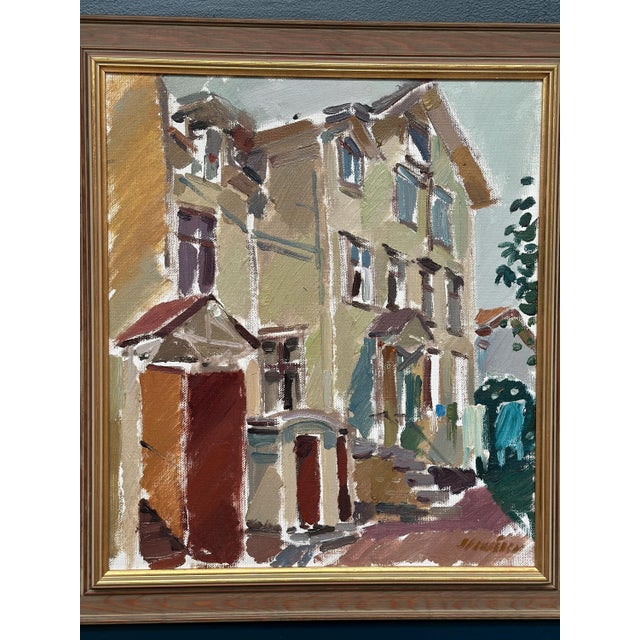 Gösta Stawåsen, Södra Kyrkogatan 50, 1970, Oil on Canvas, Framed For Sale - Image 12 of 16