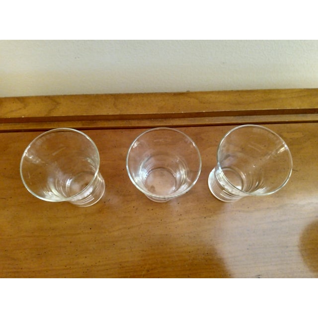 Federal Glass Vintage 1950's Drink Coca Cola Etched Glass With Syrup Line - Set of 3 For Sale - Image 4 of 6