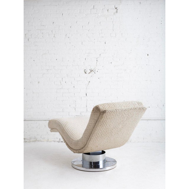 Mid 20th Century Milo Baughman for Thayer Coggin Serpentine Chaise For Sale - Image 5 of 9