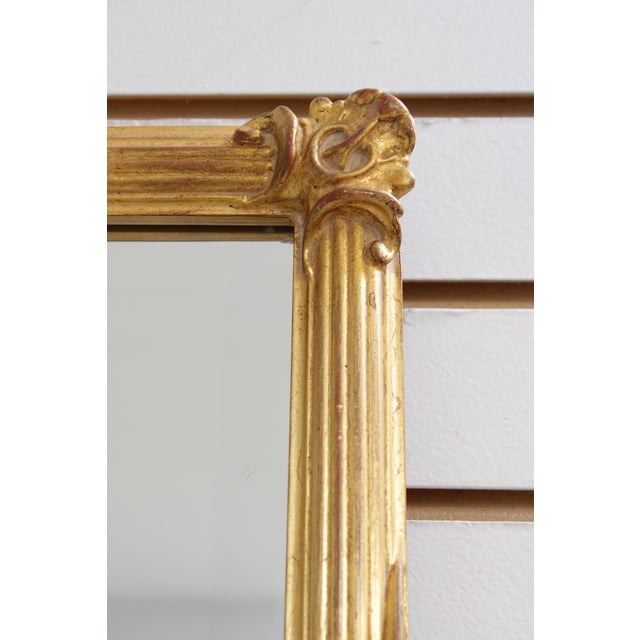 Carvers Guild Carved Bow Top Gold Gilt Wall Mirror For Sale - Image 11 of 13