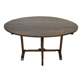 French 19th Century Tilt Top Wine Tasting Table For Sale