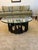Round stalagmite coffee table in sculpted bronze by Paul Evans. Signed PE69. Cityscape (Geometric Modern): Bronze...