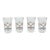 Late 20th Century Italian Hand Painted Floral Shot Glasses - Set of 4 For Sale