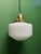 Metal Opaline Pendant Lights with Diffusers, 1930s, Set of 2 For Sale - Image 7 of 11