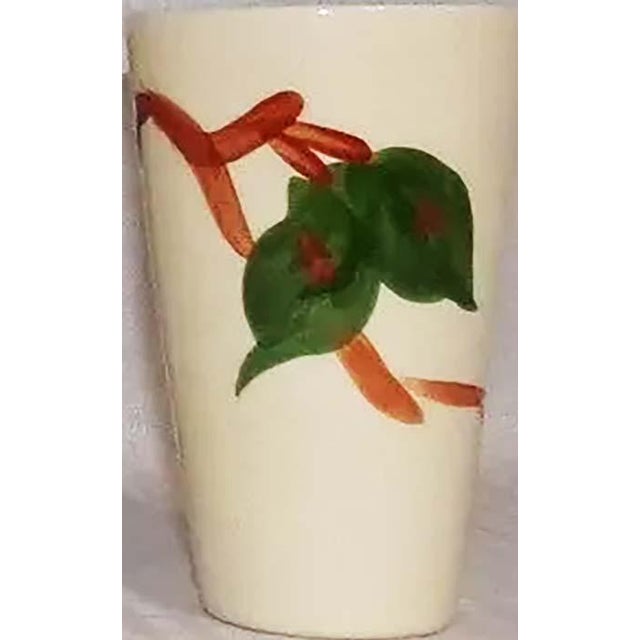 Mid-Century Modern Franciscan China Apple Pattern 12 Oz Tumblers California- Set of 6 For Sale - Image 3 of 3