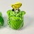 1970s Vintage Boho Chic Hollywood Regency Lettuce Leaf Salt & Pepper Shakers - A Pair. For Sale - Image 9 of 11