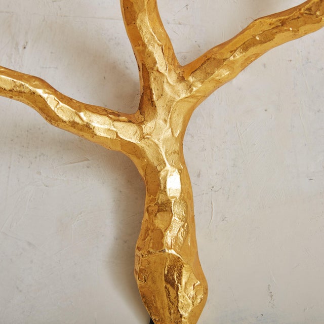 Gilt Bronze + Opaline Glass Sconce by Maison Arlus, France 1960s For Sale - Image 10 of 11