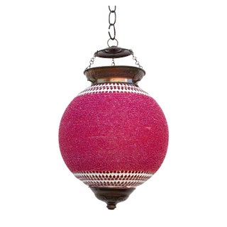 Magenta Pendant Sphere Lantern For Sale