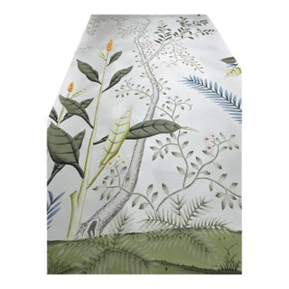 Chinoiserie Mural Hand Painted Wallpaper - 3 Panels For Sale