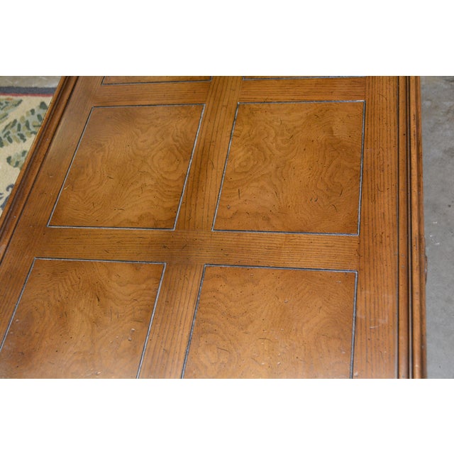Wood Attributed to Henredon Wooden Barley Twist Rectangle Coffee Table Four Centuries For Sale - Image 7 of 18