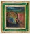 Sirio Pellegrini, Peacock, 1967, Oil Painting on Board For Sale - Image 4 of 4