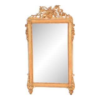 Fine Antique Continental Giltwood Mirror, Circa 1850 For Sale