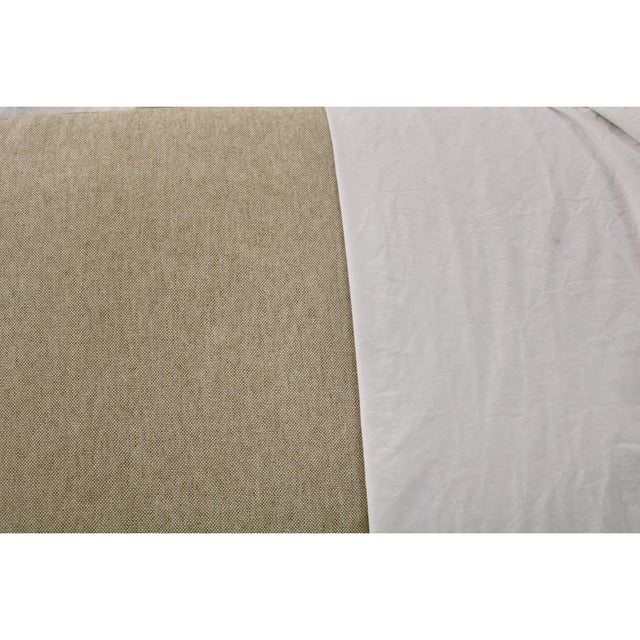 Hickory Chair Furniture Company Early 21st Century Attributed to Hickory Chair Furniture Sofa Recently Re-Upholstered in Natural Belgian Linen For Sale - Image 4 of 4
