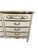 1970s Vintage French Provincial Six-Drawer Dresser in Cream and Gold With Louis XV Details For Sale - Image 5 of 17