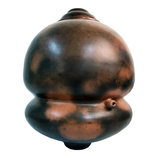 Raku Fired Vase II by Sook For Sale