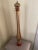 Giant Size Vintage Mid 20th Century Italian Wood & Brass Pepper Mill For Sale In Cleveland - Image 6 of 12