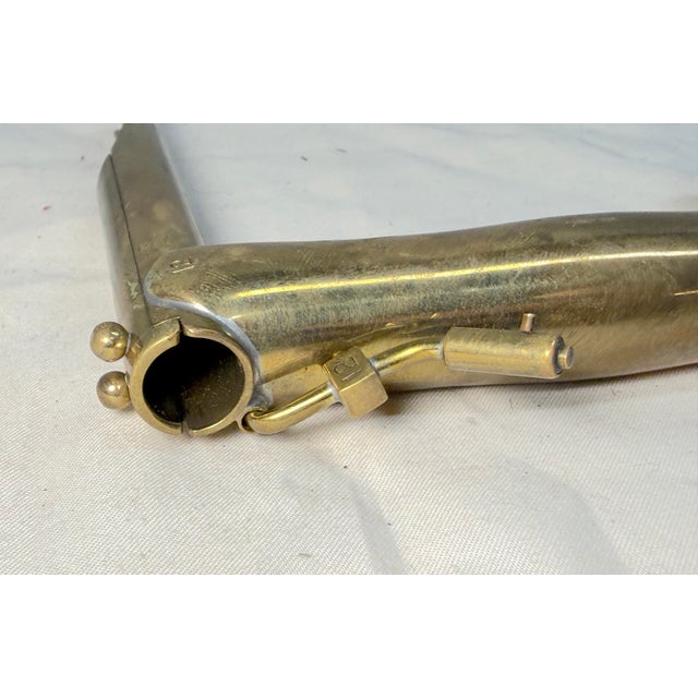 Rare Antique 1920's Museum Display Brass Bronchoscope Esophagoscope Medical Tool For Sale - Image 9 of 12