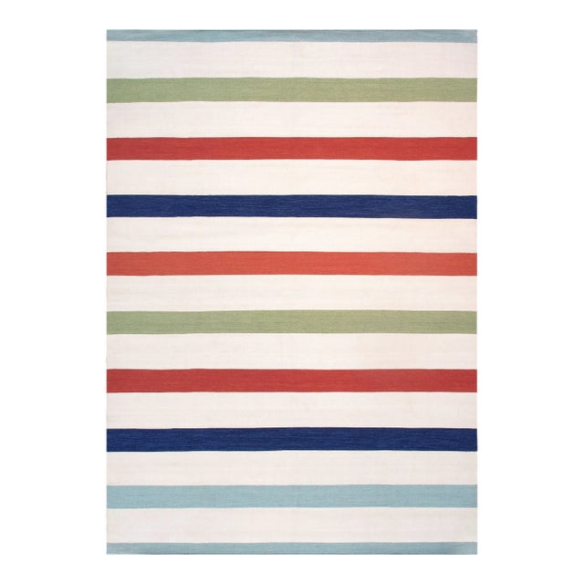 2020s Pasargad Home Hampton Indoor/Outdoor Area Rug, 9' 9" X 13' 9", Ivory For Sale