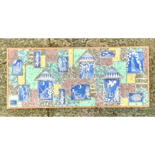 Mid 20th Century Vintage Mid-Century Modern Mosaic Tile Wall Sculpture For Sale - Image 5 of 8