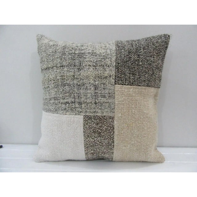 Handmade Patchwork Turkish Kilim Pillow Cover For Sale - Image 4 of 4