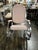 1970's Modernist Chrome Maison Jansen Style Hollywood Regency Rocking Chair With Pink Upholstery For Sale - Image 9 of 11