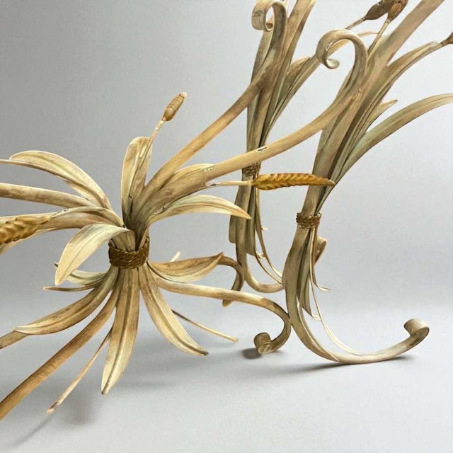 Regency Sheaf of Wheat Console or Entryway Table After Maison Baguès, Italy For Sale - Image 13 of 18