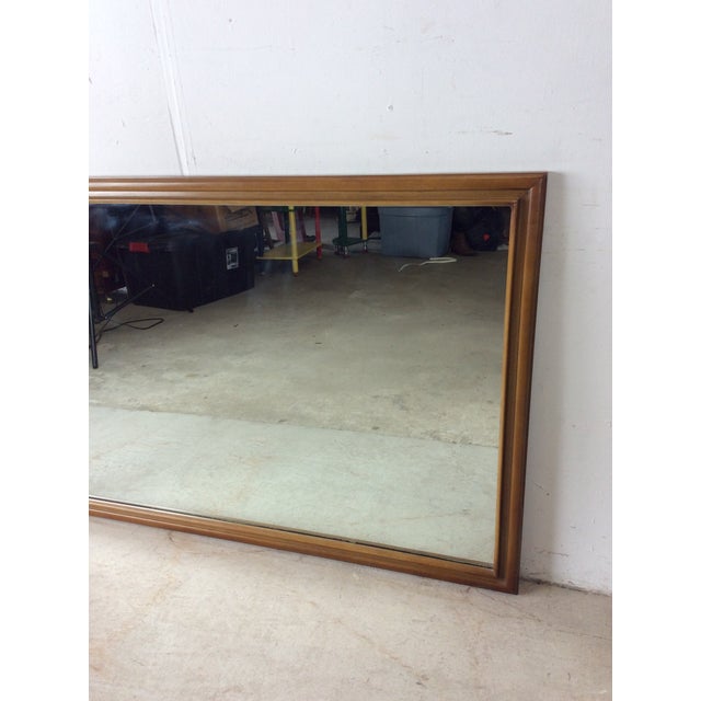 1960s Mid Century Modern Mirror With Rectangular Walnut Frame For Sale - Image 5 of 12