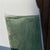 Antique Portuguese Wood Chair in Agua Green Velvet Fabric, 1920s For Sale - Image 6 of 10